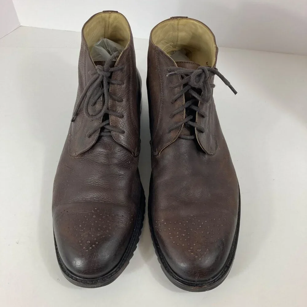 Mens‎ Martin Dingman Country Wear Handmade Leather Brown Chukka Boots 11D